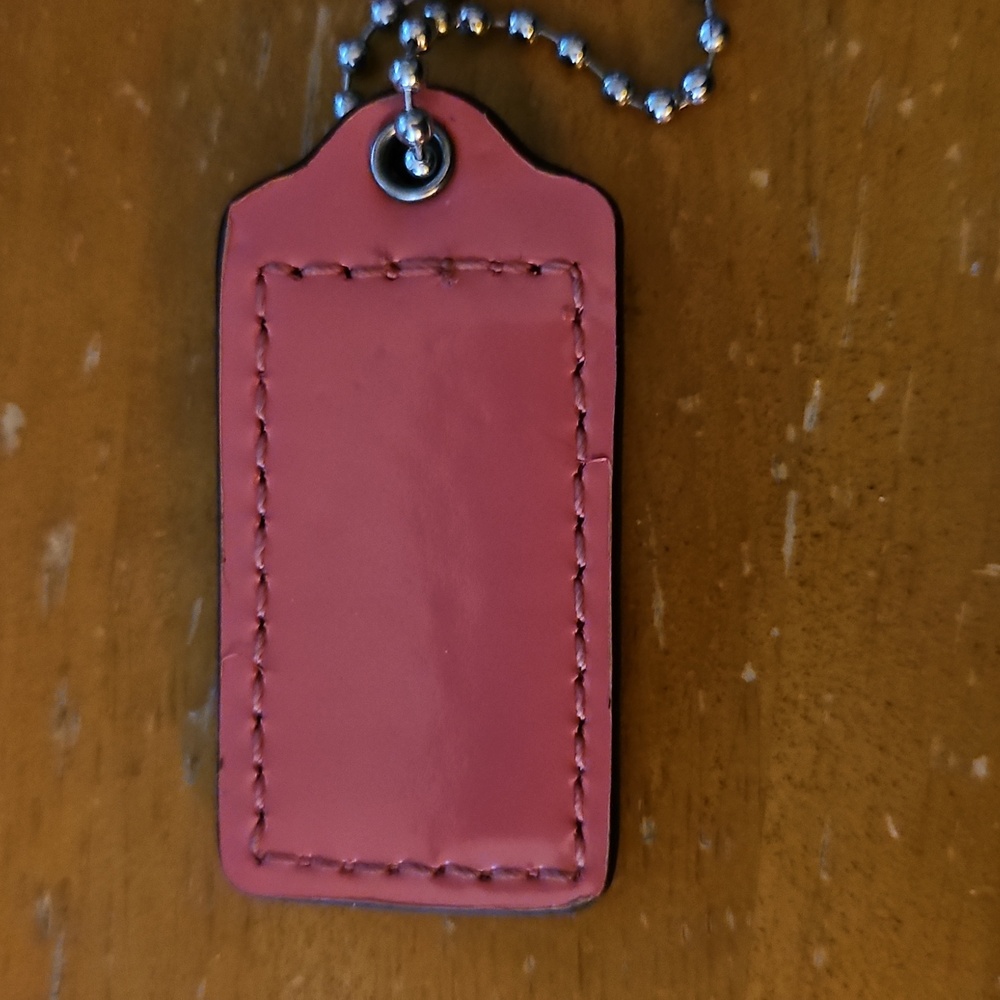 Coach Coral Patent Leather Hangtag - Picture 2 of 2